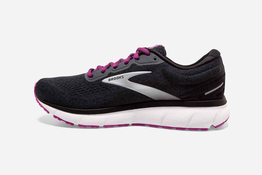 Trace Road Brooks Running Shoes NZ Womens - Black/Purple - ASDWIB-061